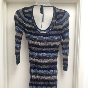 Guess bandage stripped dress
